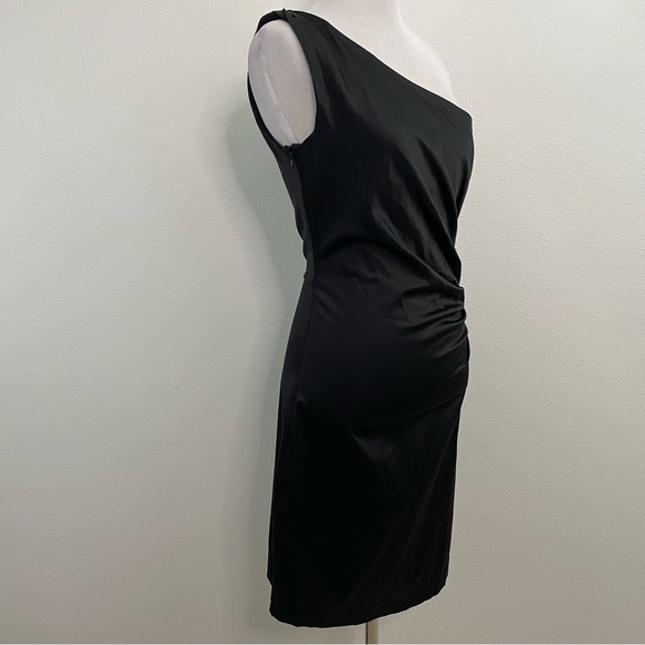 Urban Behavior | Black Satin Beaded Dress - Picture 4 of 11